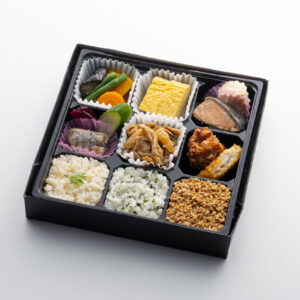 75.三種のごはんと生姜焼き九重幕の内弁当